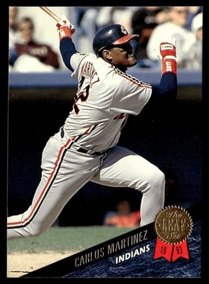 1993 Leaf Carlos Martinez Cleveland Indians #347 - Image 1 of 2