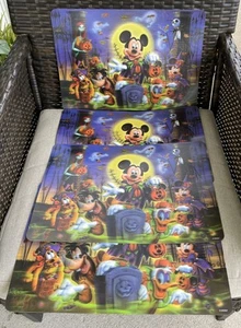 Disney Parks Nightmare Before Christmas Halloween Lenticular 3D Placemats 4 Jack - Picture 1 of 9