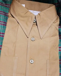 Vintage "70's BARRY BOONSHAFT Imported Cotton Men's Short Sleeve Button Up Shirt - Bild 1 von 7