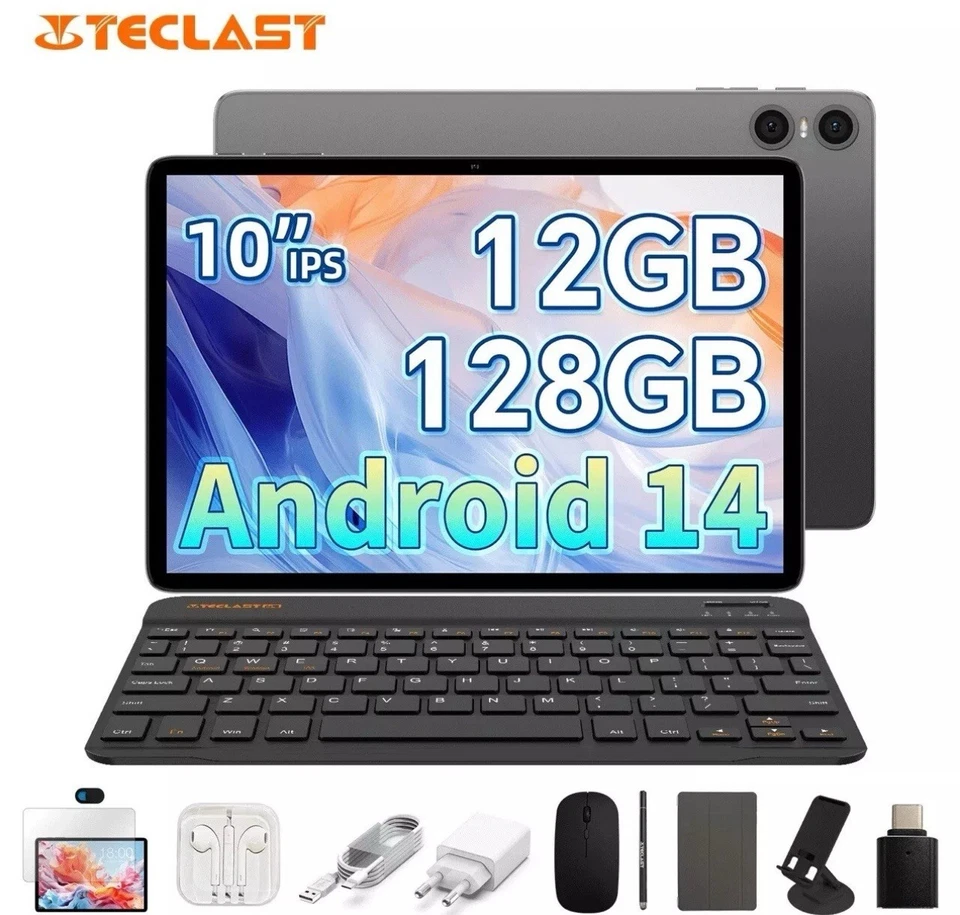 Tablette Android 15 Teclast P30T 10.1" 12Go RAM 128Go WiFi 6 + Clavier & Stylet - Image 1 of 1