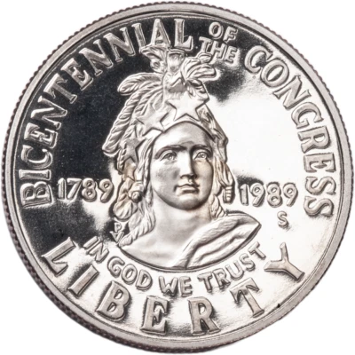 1989-S Proof Congress Bicentennial Congressional Commemorative Half Dollar MINT - Image 1 of 3