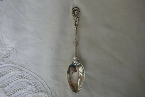 Antique Richard Garten Dresden Germany 800 Silver Cupid & Bacchus Spoon 5.25" - Picture 1 of 11
