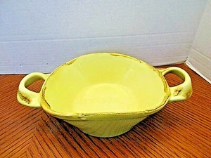 * IL Nodo Ceramiche Handled Bowl - 6" x 8" x 3" Made in Italy  - Picture 1 of 5