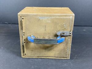 Vintage Art Deco Style Cube Lock Box Safe 