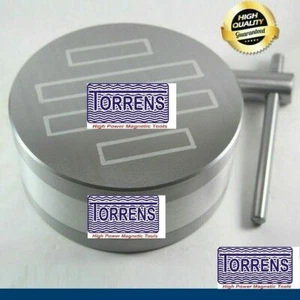 4" Heavy Round Permanent Magnetic Chuck 100mm Strong Workhold Premium Quality - Foto 1 di 7