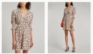 Rixo Juni Puffärmel Minikleid in Micro Shell Größe US XS Damen - Bild 1 von 13