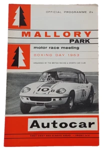 MALLORY PARK BOXING DAY 1963 National Meeting BRSCC Official Programme - Picture 1 of 3