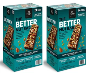 Confezione da 2 barrette Member's Mark The Better Nut, cioccolato fondente e sale marino, 24 ct. - Foto 1 di 2