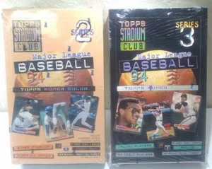 1994 Topps Baseball cards Stadium Club Box Lot=2 Series 2 & 3 Sealed! - Picture 1 of 7