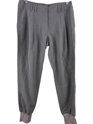 全新 James 牛仔裤女式实用哈伦裤休闲侧口袋灰褐色 25 码 — 第 1/4 张图片