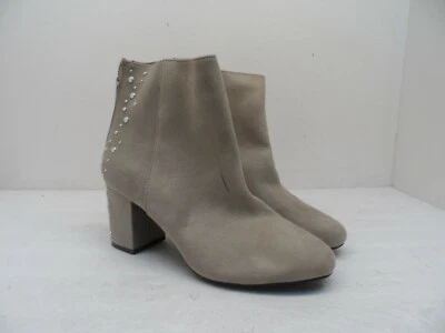 Botín al tobillo Call It Spring para mujer con cremallera trasera y tacón color topo talla 6M Foto 1 de 4