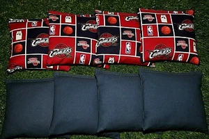 Cornhole Bean Bags Set of 8 ACA Regulation Bags NBA CLEVELAND CAVALIERS - Picture 1 of 1