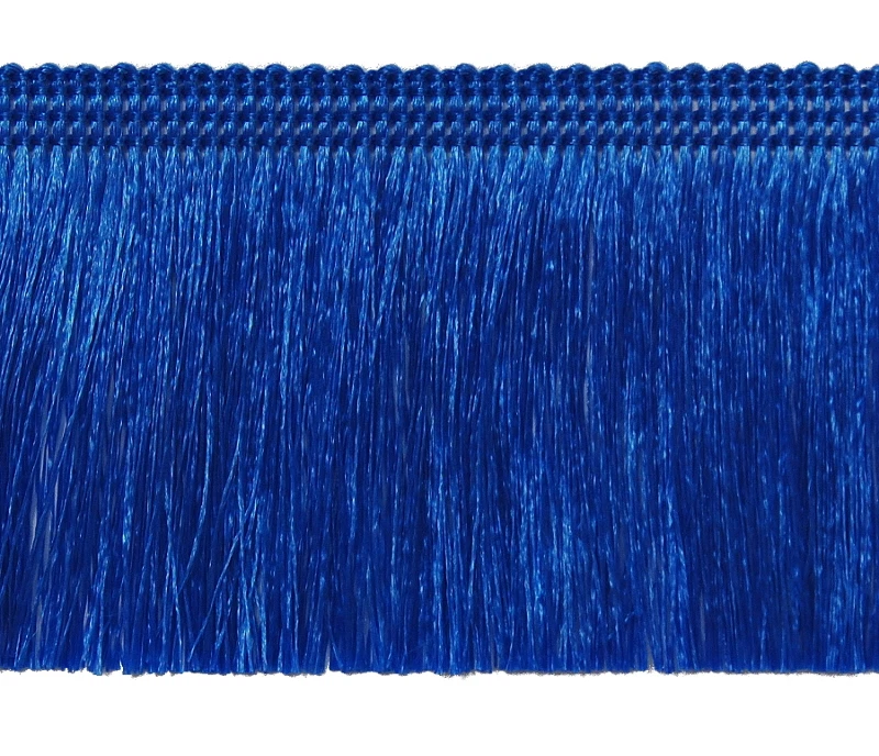 DE 25m Fransen 6cm Blau ab 0,48 €/m Fransenborte Schnittfransen Spitzen Bordüre - Bild 1 von 1