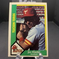 1990 CMC AAA Tucson Toros Green Backs Jim Olander #17