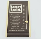 Vintage Speedy Speller Marketing Showcase 1978 Hong Kong marron