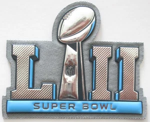 OFFICIAL Philadelphia Eagles Super Bowl LII 52 Flex Chrome Plastic Patch - Picture 1 of 3