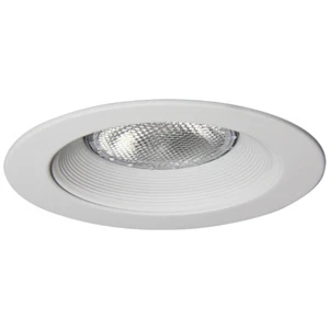 6 Inch White Baffle Recessed Can Trim Replaces HALO 310W JUNO 24W-WH All Metal - Picture 1 of 2