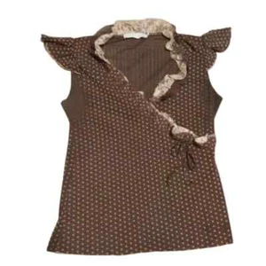 Cache Vintage 90s Sleeve Mesh Blouse Ruffle Polka Dot Whimsy Steampunk Twee - Picture 1 of 6