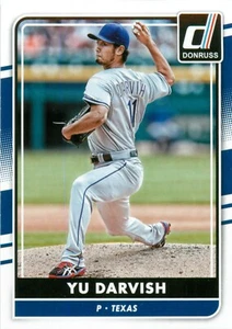 2016 Donruss #165 Yu Darvish - Texas Rangers Baseball Card - Picture 1 of 2