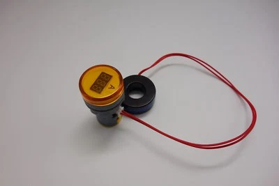 22MM Yellow  3 digital AC 0-100A LED Ammeter AMP Current meter Pilot Light type - Image 1 of 4