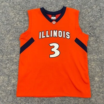 Футболка баскетбольная Nike Illinois Fighting Illini No3 Brandon Paul оранжевая молодежная размер XL - Изображение 1 из 4