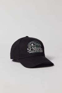 Coney Island Picnic St. Moritz Hat Curved Brim Black Snap Back Adjustable NWT - Picture 1 of 2