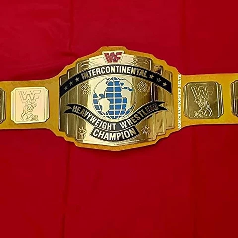 New Intercontinental heavyweight wrestling champion yellow replica belt.4mm Cover
