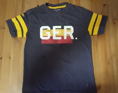 Tommy Hilfiger Boys Short-Sleeve "Team Spirit" Shirt GERMANY Size S 6-7 EUC! - Image 1 of 4