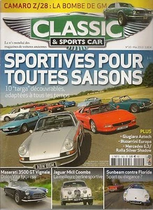 CLASSIC & SPORTS CAR 10 S2 TARGA JAGUAR MK2 COOMBS CAMARO Z28 BIZZARINI 1900 GT - Bild 1 von 2