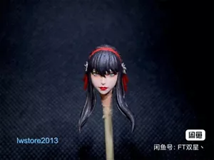 1:12 Beauty Girl Head Sculpt Carved For 6" Female Knight Action Figure Body Toys - Picture 1 of 6