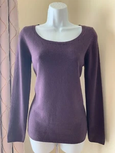 Tania Too Purple 100% Cashmere Sweater, Women's Small - Picture 1 of 9