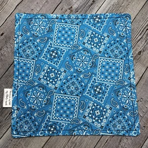 EDC HANK CON RESPALDO DE MICROFIBRA 8” - PAÑUELO DISEÑO BANDANA AZUL CLARO - Imagen 1 de 2