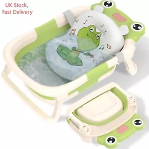 Vasca da bagno per bambini pieghevole Essentials per neonato 0-24 mesi cuscino da bagno - Foto 1 di 8