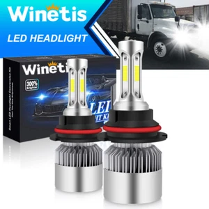 2pcs 9007 LED Headlight Bulb Kit for 2003-2012 International Truck 4300 4400 - Picture 1 of 9