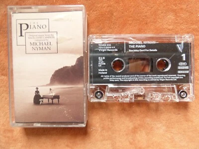 1993 AUDIO CASSETTE  - THE  PIANO  -  O.S.T. BY MICHAEL NYMAN - Image 1 of 2