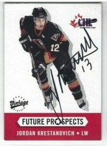 2000-01 Upper Deck Vintage #398 Jordan Krestanovich (autographed)