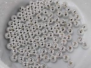 925 Sterling Silver, Round, 2mm, 50 pce, Free Post OZ SELLER - Picture 1 of 4