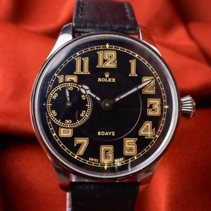 ROLEX 8 Days Swiss Watch Vintage Marriage Men's Wrist Watch Swiss Made Serviced - Picture 1 of 11