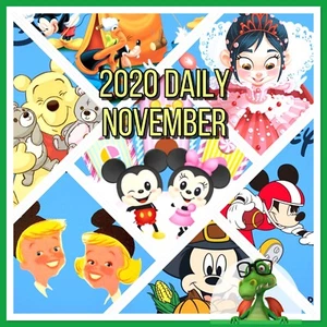 TOPPS DISNEY COLLECT 2020 DAILY NOVEMBER SET - 30 DIGITAL CARDS - Picture 1 of 10