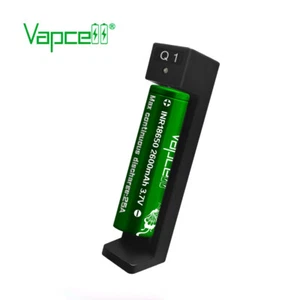 Caricabatterie caricabatterie per batteria agli ioni di litio 1 x 3,7 V Vapcell Q1 - Foto 1 di 3