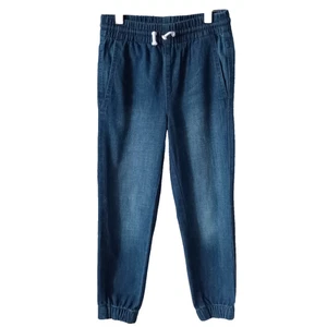 Kids Denim Jogger Pants Blue Jeans US Size 7 - Picture 1 of 8