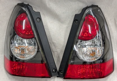 Very Nic set of 03-08 JDM Subaru Forester STI SG5 SG9 Black Housing Tail Lights - Image 1 of 4