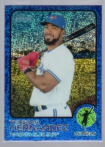 * 2022 Topps Heritage - Chrome Blue Sparkle #357 - TEOSCAR HERNANDEZ - Bild 1 von 2