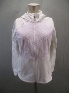 Giacca Under Armour Taglia SM Donna Bianca Sciolta Cold Gear con Cappuccio Activewear 609 - Foto 1 di 8