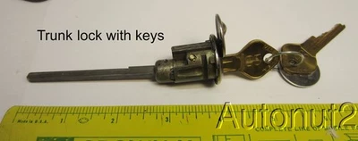 1938 1939 1940 1941 1942 1946  Dodge Plymouth Chrysler trunk lock  keys - Image 1 of 4