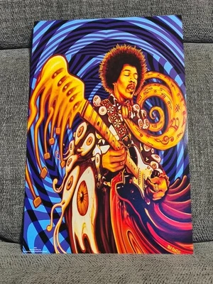 ПОСТЕР ДЖИМИ ХЕНДРИКСА — ПСИХОДЕЛИЧЕСКОЕ ИСКУССТВО — КАЧЕСТВЕННАЯ ВСТАВКА ДЛЯ ФОТО — 17 дюймов x 11 дюймов - Изображение 1 из 3