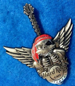 GUITARRA TAMPA GASPARILLA PIRATA ESQUELETO ALAS CAJA TORÁCICA 207 Hard Rock Café PIN LE - Imagen 1 de 1