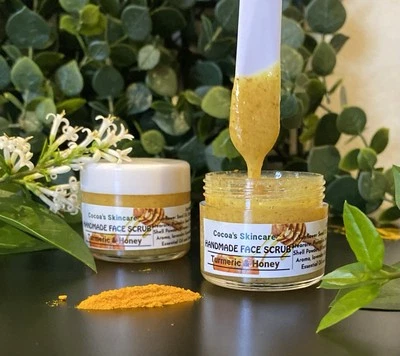 All Organic, Natural & Vegan Friendly Turmeric & Honey Face Scrub - Image 1 of 4