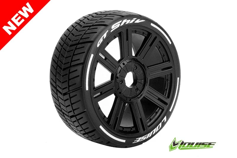 Louise GT-SHIV soft Reifen auf Speichen-Felge schwarz 1:8 17mm GT MFT L-T3284SB - Bild 1 von 1