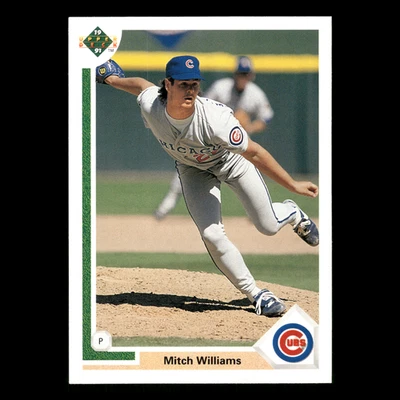 Mitch Williams #173 1991 Upper Deck Chicago Cubs Baseball Card MLB - Image 1 of 3